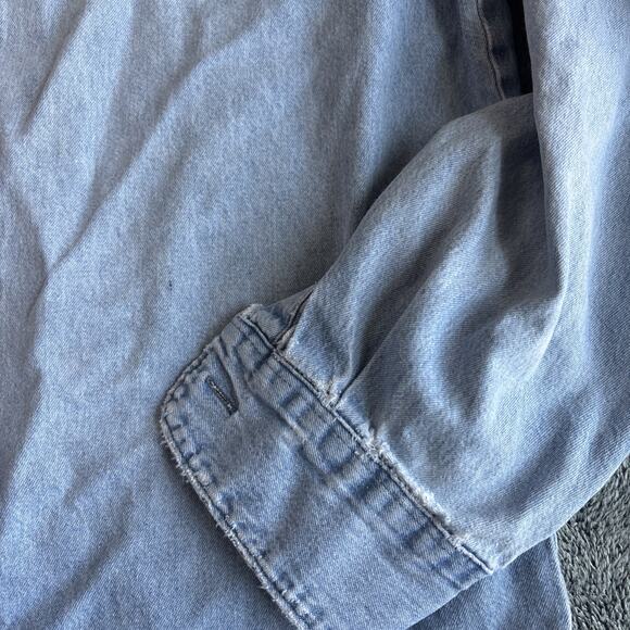 Dickies Light Blue Casual Button Down Shirt - Picture 12 of 15